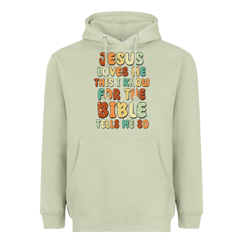 Jesus Loves Me This I Know For The Bible Tells Me Heavyweight Hoodie by MaliasSmallBusiness | Teevron