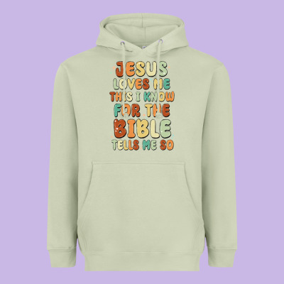 Jesus Loves Me This I Know For The Bible Tells Me Heavyweight Hoodie Designed By Maliassmallbusiness