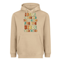 Mushroom jesus loves me this i know for the bible tells me Heavyweight Hoodie - MaliasSmallBusiness
