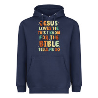 Navy jesus loves me this i know for the bible tells me Heavyweight Hoodie - MaliasSmallBusiness