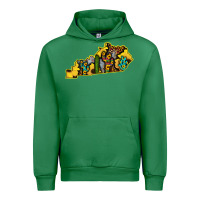 Emerald Kentucky Map Western Sunflower Pattern Urban Hoodie - Bettercallsaul