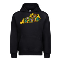 Foreset Green Kentucky Map Western Sunflower Pattern Urban Hoodie - Bettercallsaul