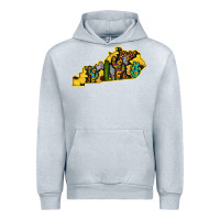 Heather Grey Kentucky Map Western Sunflower Pattern Urban Hoodie - Bettercallsaul