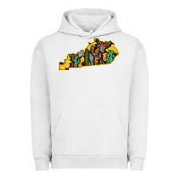 Pigment Lunar Rock Kentucky Map Western Sunflower Pattern Urban Hoodie - Bettercallsaul