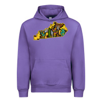 Tulip Kentucky Map Western Sunflower Pattern Urban Hoodie - Bettercallsaul