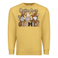 Antique Gold coffee time gnomies Premium Sweatshirt - MaliasSmallBusiness