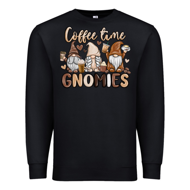 Coffee Time Gnomies Premium Sweatshirt by MaliasSmallBusiness | Teevron