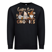 Black coffee time gnomies Premium Sweatshirt - MaliasSmallBusiness