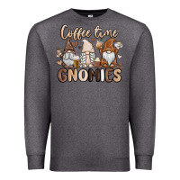 Charcoal Heather coffee time gnomies Premium Sweatshirt - MaliasSmallBusiness