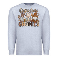 Heather Grey coffee time gnomies Premium Sweatshirt - MaliasSmallBusiness