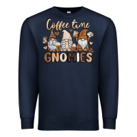 Navy coffee time gnomies Premium Sweatshirt - MaliasSmallBusiness