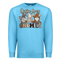 Ocean Blue coffee time gnomies Premium Sweatshirt - MaliasSmallBusiness
