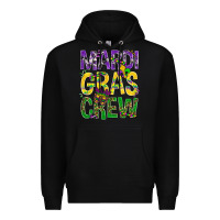 Black Mardi Gras crew Premium Hoodie - BundleAndBundleShop