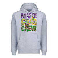Heather Grey Mardi Gras crew Premium Hoodie - BundleAndBundleShop