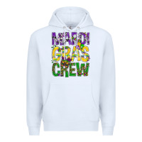 White Mardi Gras crew Premium Hoodie - BundleAndBundleShop