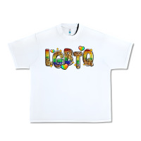 White lgbtq Urban Heavy Tee - Zillion Design Studio