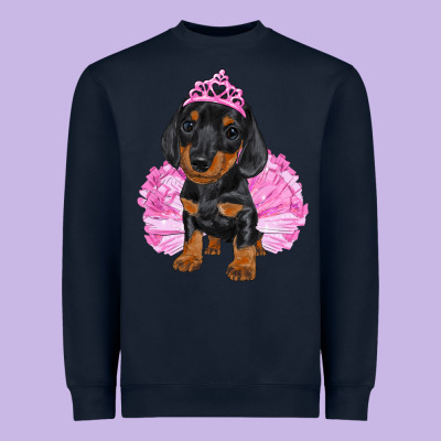 Heavyweight Sweatshirt Balerina Dachshund With Tutu