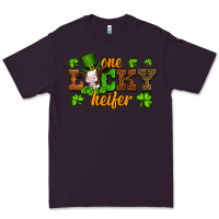 Plum st patricks one lucky heifer baby cow Premium Tee - Artiststas