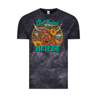 Cloud Black Highland Heifer Western Vintage Tee - RanaPortraitStore