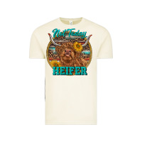 Vintage Arctic Highland Heifer Western Vintage Tee - RanaPortraitStore