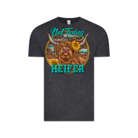 Vintage Black Highland Heifer Western Vintage Tee - RanaPortraitStore