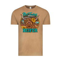 Vintage Camel Highland Heifer Western Vintage Tee - RanaPortraitStore