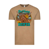 Vintage Coffee Highland Heifer Western Vintage Tee - RanaPortraitStore