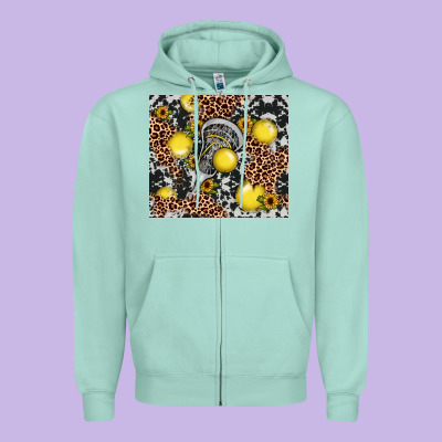 Lacrosse Zipper Hoodie Designed By Jahusdesignshop