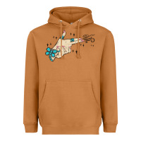 Meerkat western turquoise gun hand Heavyweight Hoodie - MaliasSmallBusiness