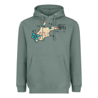 Sage western turquoise gun hand Heavyweight Hoodie - MaliasSmallBusiness