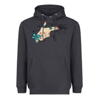 Smoke western turquoise gun hand Heavyweight Hoodie - MaliasSmallBusiness