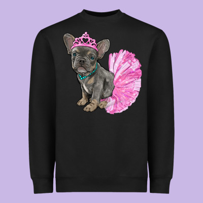 Heavyweight Sweatshirt Balerina French Bulldog With Tutu