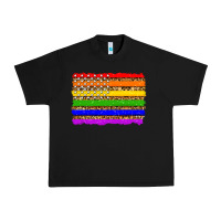Black lgbtq and usa flag Urban Heavy Tee - Zillion Design Studio