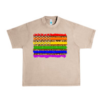 French Oak lgbtq and usa flag Urban Heavy Tee - Zillion Design Studio