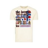 Vintage Arctic she loves jesus and america too Vintage Tee - Zillion Design Studio