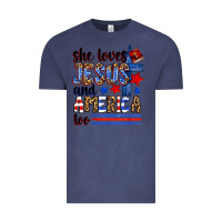 Vintage Denim she loves jesus and america too Vintage Tee - Zillion Design Studio