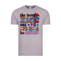 Vintage Zinc she loves jesus and america too Vintage Tee - Zillion Design Studio