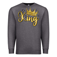 Charcoal Heather king Premium Sweatshirt - MaliasSmallBusiness