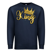 Navy king Premium Sweatshirt - MaliasSmallBusiness