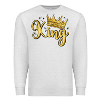 Oatmeal Heather king Premium Sweatshirt - MaliasSmallBusiness