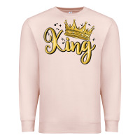 Pale Pink king Premium Sweatshirt - MaliasSmallBusiness