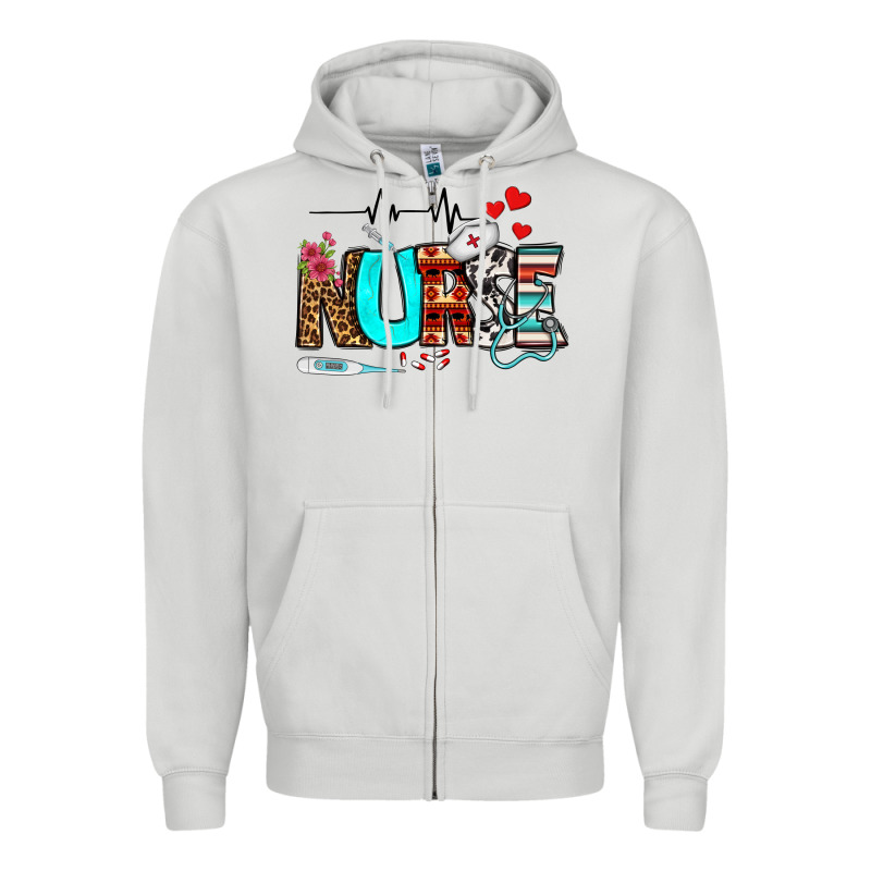 Western Nurse Zipper Hoodie by BundleAndBundleShop | Teevron