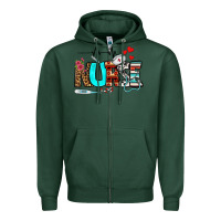 Sports Green western nurse Zipper Hoodie - BundleAndBundleShop