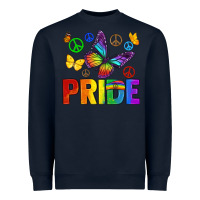 Navy hippie pride Heavyweight Sweatshirt - texasbilliewilder