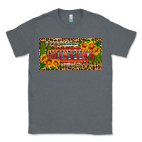 Charcoal Heather Chingona license plate Classic Tee - HRA Design Shop