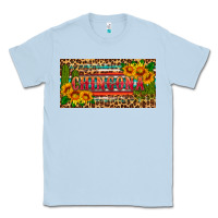 Dusty Blue Chingona license plate Classic Tee - HRA Design Shop