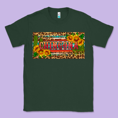 Chingona License Plate Classic Tee Designed By Hra Design Shop