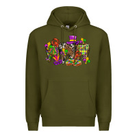 Army Green mardi gras dental Premium Hoodie - BundleAndBundleShop