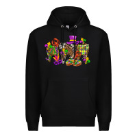 Black mardi gras dental Premium Hoodie - BundleAndBundleShop