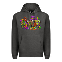 Charcoal Heather mardi gras dental Premium Hoodie - BundleAndBundleShop